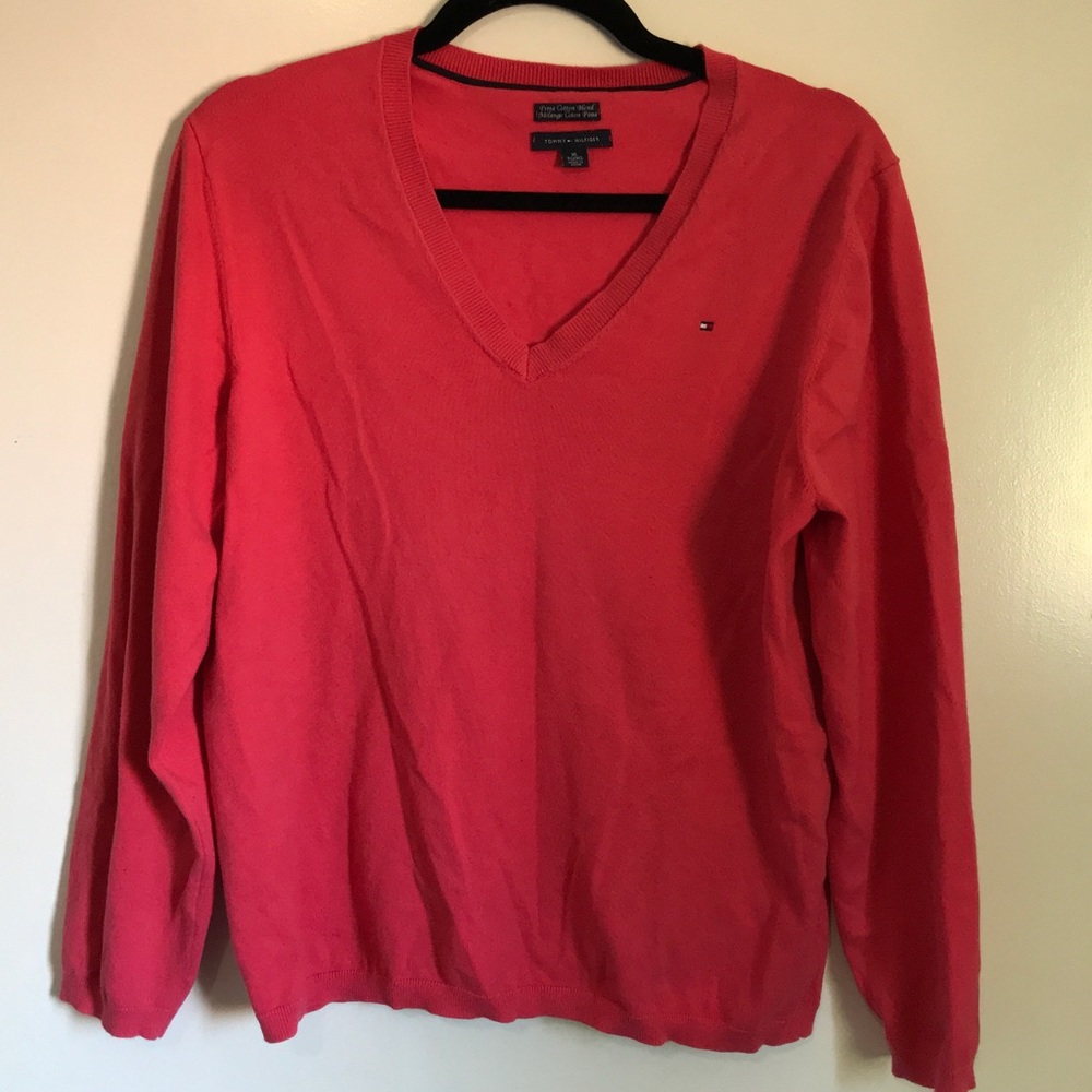 Pink knit sweater